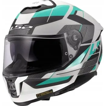 Helma na motorku PŘILBA LS2 FF808 STREAM II ROAD CYAN ŠEDÁ ZELENOŠEDÁ MATNÁ Velikost S