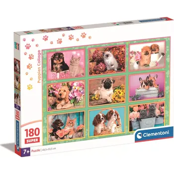 Puzzle clementoni puzzle štěňátka 180 dílků
