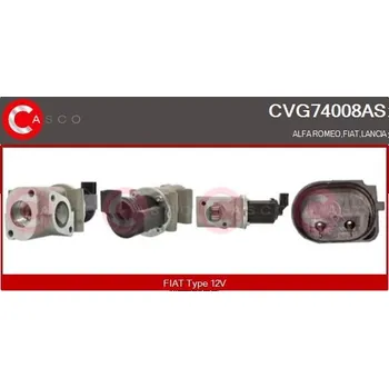 Ventil palivového systému AGR-Ventil CASCO CVG74008AS