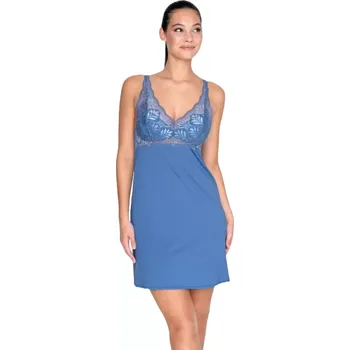 Dámské noční prádlo Dámská noční košilka Neptune 358855 jeans velikost XL