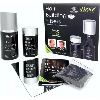 Barva na vlasy DEXE Keratinová mikrovlákna na vlasy, barva: kaštanová