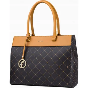 Kabelka PUCCINI shopper kabelka eko kůže hnědá