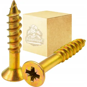 Vrták PanChanPL VRUTY DO DŘEVA 6X45 ŽLUTÉ ZLATÉ ZINKOVANÉ 1KG