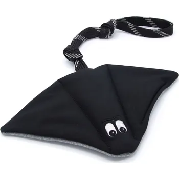 Hračka pro psa Odolná hračka pro psa – softshellový rejnok, černá a šedá Rukojeť: pevná rukojeť