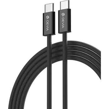 Datový kabel Devia EC325 kabel USB-C - USB-C / 1m / 3A / 60W / PD / černý