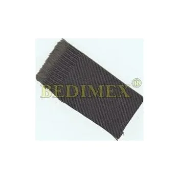 tkanina kepr-100%Ba-330gr/m2 bez HF úpravy-černá, nehořlavá úprava maloodběr