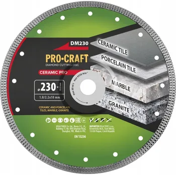 Řezný kotouč Diamantový řezný kotouč Ceramic PRO Procraft DM230