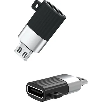 Datový kabel XO NB149-C adaptér USB-C na Micro USB černý