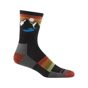 Pánské ponožky Pánské ponožky Darn Tough Sunset Ridge Micro Crew Velikost ponožek: 43-45,5 / Barva: černá