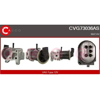 Ventil palivového systému AGR-Ventil CASCO CVG73036AS