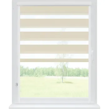 Roleta Dekodum Roleta den a noc v bílé kazetě soft, barva látky Broskvová Šířka (cm): 41, Výška (cm): Standardní (do 150 cm), Strana mechanismu: Práva