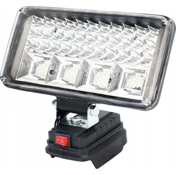 Svítilna LAMPA PRO MAKITA 18V halogen PRACOVNÍ SVĚTLO SVÍTILNA + 2X USB 7 PALCŮ 57 LED 75W