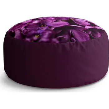 Taburet Taburet Circle fialové květy, fialová
