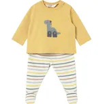 MAYORAL dětská mikina a polodupačky Dino žlutá vel. 65 cm
