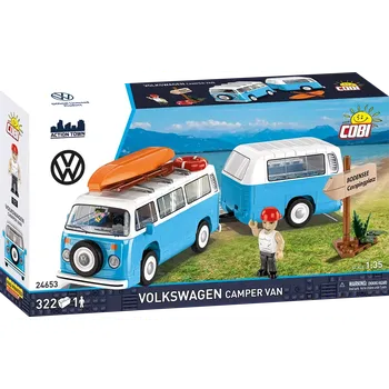 Stavebnice COBI Automobil Volkswagen Transporter T2b Camper Van COBI 24653 - Action Town 1:35
