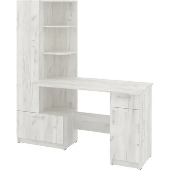 Psací stůl Slevadoma Psací stůl SANS levá Barva: dub kraft - bílý