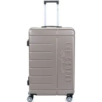 Cestovní kufr velký na 4 kolečkách Lee Cooper LC33303, TSA zámek, ABS, 100 L zlatá/champagne