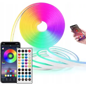 LED osvětlení 10m LED RGB pásek 5050 24V 720 LED barevný + dálkové ovládání + aplikace
