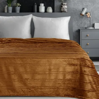 deka Flanelová deka NINA v medové barvě Rozměr deky: 200x220cm