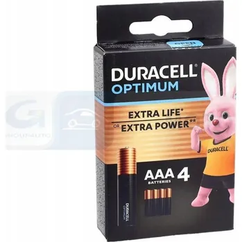 Článková baterie Alkalická baterie Duracell AAA (R3) 4 ks