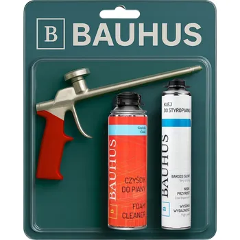 Průmyslové lepidlo Lepidlo na polystyren Bauhus 750 ml univerzální, s čističem a pistolí