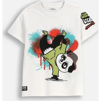 Dívčí oblečení Dětské tričko Coccodrillo ZC5143203SBK bílá 00X, vel. 92