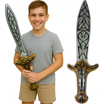 Karnevalový kostým NAFUKOVACÍ MEČ FOUKÁNÍ HRAČKA PRO DĚTI RYTÍŘ NINJA BOJOVNÍK KARNEVAL