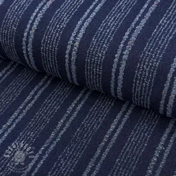 JEANS DENIM JACQUARD Disstresse stripes indigo