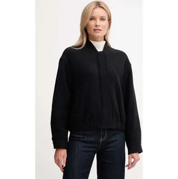 Bunda s příměsí vlny Tommy Hilfiger WW0WW45724 černá 99X, vel. 40