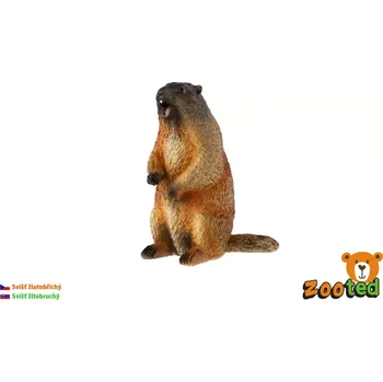 Figurka Svišť žlutobřichý – realistická plastová figurka 8 cm