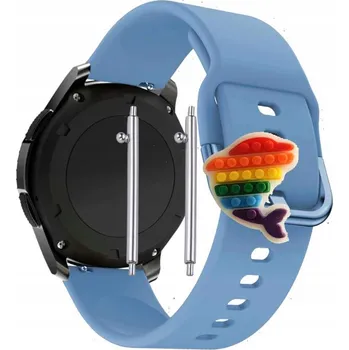 Pouzdro na mobilní telefon Pásek Řemínek pro Huawei Watch 3 Active, Silikon Modrý Poutko, nastavitelný