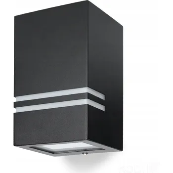 Venkovní osvětlení ZAHRADNÍ NÁSTĚNNÉ SVÍTIDLO QUAZAR 11 GU10 ČERNÉ IP44 KOBI