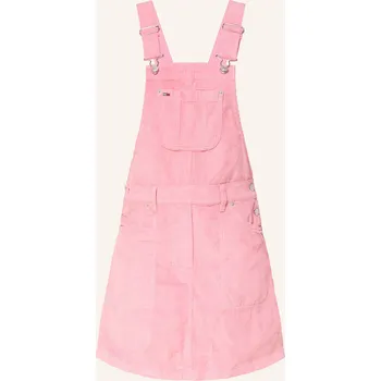 Dámské kalhoty Tommy Jeans Dámské Manšestrové Šaty, růžová, 40