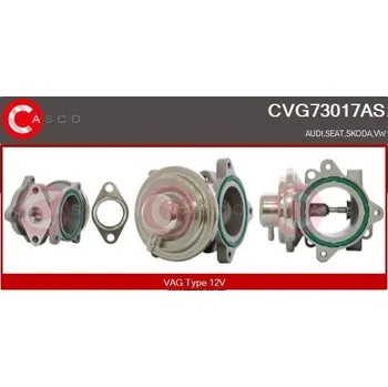 Palivový systém AGR-Ventil CASCO CVG73017AS