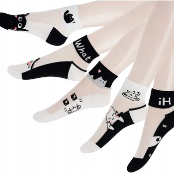 Dámské ponožky Ponožky Oldman s nápisy, velikost 35-39