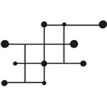 Nástěnný kovový věšák Fatara 112 cm černý