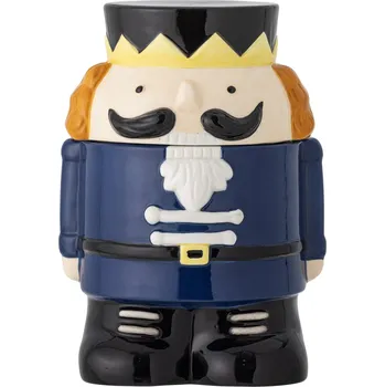 Dóza na potraviny Bloomingville Kameninová úložná dóza Nutcracker Feast Blue 900 ml