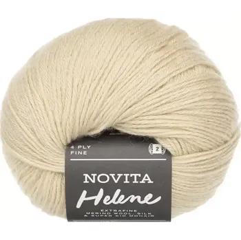 Příze Novita Helene 6001 Krémová (Luxusní hřejivá příze Helene Feld)