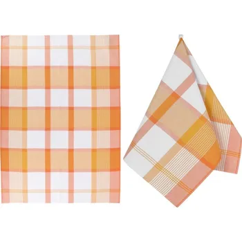 Utěrka Bellatex Kuchyňská utěrka 1 ks Oranžová,Bílá,Žlutá