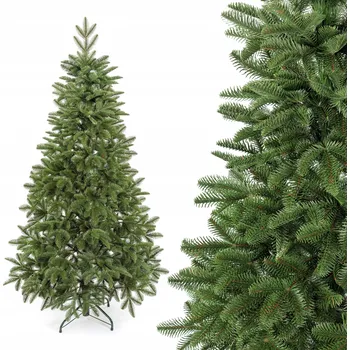 Vánoční stromek Umělý vánoční stromeček Jedle Olive Noir 100% PE 2D 130 cm Premium jako živá