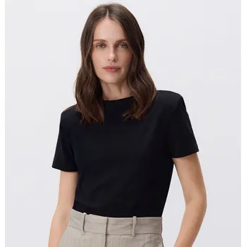 Dámské tričko Reserved - Body s vysokým podílem bavlny - černý - 041IW-99X - 041IW-99X-S