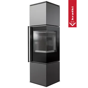 Krbová kamna KRATKI Kamna REN M pravé, černé topeniště Thermotec