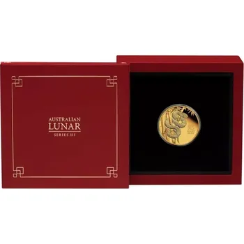 Zlatá mince Rok Hada 1/4 Oz 2025 - LUNÁRNÍ SÉRIE III. Proof