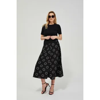 Dámská sukně Dámská midi sukně Moodo Marisse černá | bílá | šedá 1635582