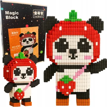 ostatní stavebnice Sada stavebních kostek Panda , Stavebnice s Panda , 1800 dílů