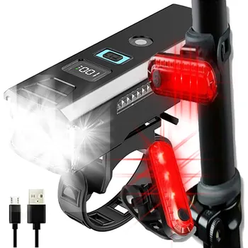 Cyklosvítilna Osvětlení na kolo Operum sada přední a zadní se směrovkami 1000 lm akumulátor