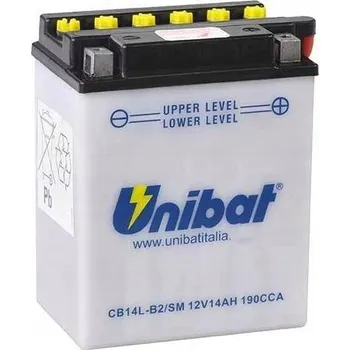 Motobaterie Konvenční Akumulátor Unibat 12V 14Ah 190A P+