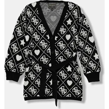 Dívčí oblečení Dětský kardigan s příměsí vlny Guess J5BR01.Z3K10.9BYA černá 99X, vel. 122-125