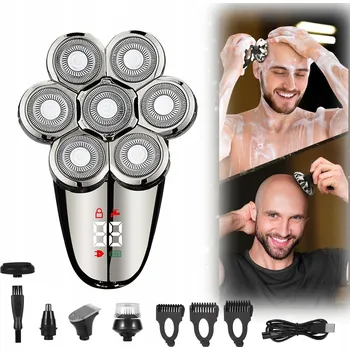 Holicí strojek Holicí Strojek pro muže 5v1 - Strojek na holení vousů, vlasů a hlavy 5v1