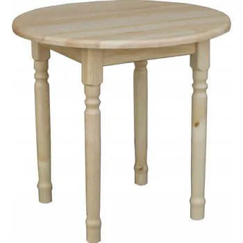 Jídelní stůl Max-i Jídelní stůl masiv borovice VM-08 ø 80 cm Zvolte barvu:: moření ořech